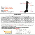 Winter Back Bow Waterproof Down Women's Over The Knee Snow Boots Thick Fleece Lined Platform Wedge Heels Side Zipper Long Boots