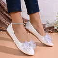 *Spring and Autumn New Round Bow Elegant Work and Leisure Shoes Fashionable Hot Selling Comfortable Flat Bottom Women's Shoes