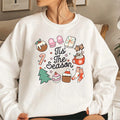2026 Tis The Season Christmas Sweatshirt Merry Christmas Hoodie Family Matching Holiday Sweater Santa Polluver Christmas Gift