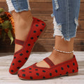 Women's Shoes Mesh Breathable SquareToe Flat Shoes Fashion Soft Bottom Knitted Shoes Female Casual Slip on Footwear Loafers