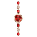 Versatile Rhinestone Quartz Watches Diamond Studded Watch Strap with Adjustable Bracelet Women Wristwatch Wrist Decoration Gift
