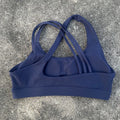 Solid Color Butter Cross Gym Yoga Underwear Women Cross Back Shoulder Straps Fitness Sport Bra High Impact Push Up Top With Pad