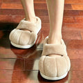 Lovely Cat Paw Fluffy Fur Indoor Slippers Women Winter 2026 Cute Warm Plush Home Slippers Plus Size Kawaii Furry Shoes Unisex