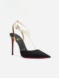 2026 New Pointed Stiletto High Heels Shallow Mouth Banquet Fashion Baotou Back Buckle Sandals