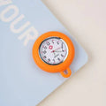 Nurse Doctor Unisex Colourful Silicone Pocket Watches Clock Head Face Parts For Badge Reel Keychains Lanyards Key Rings Rope