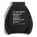 2026 new To The Person Behind Me You Are Amaeing Women Hooded Sweatshirts Autumn Winter Warm Casual Hoodie Harajuku Casual Tops