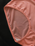 Satin Solid Lingerie Set, Luxurious Feel, Smooth Breathable, Ideal for Women's Casual Sports and Home Commute
