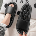 Summer Women Bathroom Slippers EVA Leaky Home Sandals Comfortable Soft Non-slip Slides Indoor Men Quick Drying Flip Flops