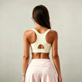 Zip Front Sports Bra for Women Full Coverage High Support Wireless Bra Yoga Gym Running Fitness Push Up Alternative Bralette