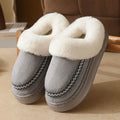 2026 Winter Cotton Slippers For Women Men Warm Plush House Shoes Thick Sole Light Weight Couples Home Floor Fluffy Slipper