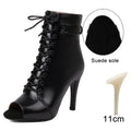 Women Shoes Dance DKZSYIM Woman Latin Dance Shoes Leather Party Tango Dance Booties for Women Salsa Dance Heels Ballroom Shoes Sexy Stilettos