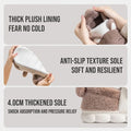 Cute Bear Winter Warm House Slippers Women Men Thick Platform Soft Plush Lined Non-Slip Indoor Outdoor Casual Home Shoes