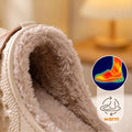Thick Warm Long Plush EVA Slippers for Women Winter 2026 Lightweight Outdoor Mules Shoes Woman Non Slip Flats Fur Slides Clogs