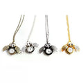 Fashion Men Women Alloy Retro Owl Shape Clock Pendant Long Necklace Chain Watches Birthday Gifts