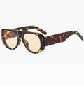New Vintage Oversized Oval Sunglasses Women Men Fashion Brand Designer Gradient Sun Glasses Ladies Trendy Sexy Shades UV400
