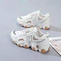 Zapatillas Mujer Sneakers Trendy Mesh Platform Sneakers Leather Shoes Breathable Socofy Casual Sports Shoes Women Flats 2023
