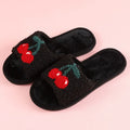2025 Winter New Fashion Women Slippers Soft Plush Cozy House Shoes Furry Open Toe Indoor Outdoor Slip Warm Anti Skid Sole