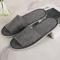 1Pair Men Women Travel Spa Hotel Non-slip Slippers Cotton Linen Flip Flop Shoes Slippers Full/Half Inclusive Guest Slippers Shoe