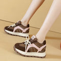 2026 8cm 3inch leather Women Causal Shoes Comfortable Non Slip Platform Sneakers Casual Shoes Chunky Office Everyday Wear