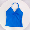 Women's Sexy Sports Bra - Open Back Design, Breathable Stretchy Fabric for Yoga - Elegant Solid Color All-Season Activewear
