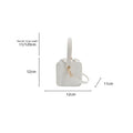 Fashionable PU Leather Shoulder Bag Mini Zipper Crossbody Bag Women's Handbag Daily Use