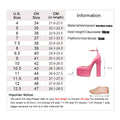 New Super High Heels Women Patent Leather Pumps Women Round Toe Platform Shoes Women Fashion Party sandalias de las mujeres