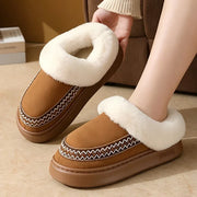 2026 Winter Cotton Slippers For Women Men Warm Plush House Shoes Thick Sole Light Weight Couples Home Floor Fluffy Slipper
