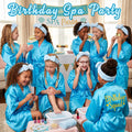 6-14Set Spa Party Robes for Girls Spa Robes Gowns Kids Birthday Party Favors Sleepover Kimono Robe Slumber Pyjama Party Favor