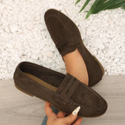 Spring Autumn Retro Style Soft Soled Women's Flats and Loafers 2026 Fashion Simple Round Toe Casual Women Shoes Сабо Женские