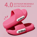 Unisex Thick Sole Slippers Women Men Soft EVA Cloud Cushion Indoor Outdoor Shoes Anti-Slip Bathroom Shower Slides Beach Sandal