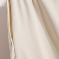 Korean Style Solid Color High Waist Elastic Waist Women A Line Skirts 2026 Spring Autumn New Elegant Versatile Skir Daily Wear