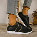 Women Sneakers Lightweight Platform Sneakers Women Leather Patchwork Casual Sport Shoes Ladies Outdoor Running Vulcanized Shoes