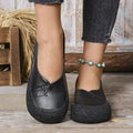 Top-Grain Soft Leather & Soft Sole, Anti-Slip & Wear-Resistant, Comfortable Flat Shallow Mouth Retro Casual Shoes