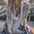 Sequin Cardigan Jackets New Autumn Club Office Party Coats Glitter Chic Jacket Elegant Lady Top Outwear Women's Blazer