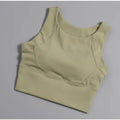 VEQKING High Strength Anti-shock Sports Crop Tops Women Built-in Pads Yoga Vest High Support Fitness Running Gym Bras