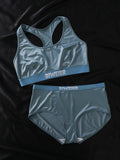 Satin Solid Lingerie Set, Luxurious Feel, Smooth Breathable, Ideal for Women's Casual Sports and Home Commute