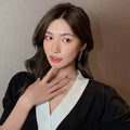 Fashion Hoop Earrings for Women 2023 New Korean Earrings Stainless Steel Jewelry Accessories