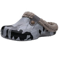 Women Slippers Waterproof Winter Kidmi Classic Fur Shoes For Men Women Lined Clogs Waterproof Shoes Winter Fuzzy Slippers for Women Men Indoor and Outdoor Shoes