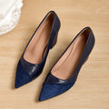 Plus size fashionable casual women's high heels for spring and autumn, thick heels, elegant single shoes