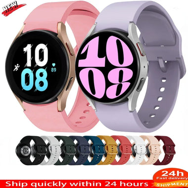 Watch Samsung Galaxy Strap 20mm Silicone Strap for Samsung Galaxy Watch 7 6 5 40mm 44mm 5 Pro 45mm Bracelet for Watch 4 6 Classic 46mm 42mm 43mm 47mm Band