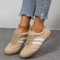Women Natural Suede Leather Lace-up 2026 New Sneakers Round Toe Soft Comfort Casual Female Outdoor Drive/walk Shoes for Woman