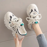 2026 Spring New Comfortable Anti Slip Women's Sports Shoes Fashion Platform Women's Sneakers Woman Shoes Lace Up Chunky Sneakers