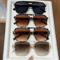 Women Men Square Sun Glasses Retro Polygon Sunglasses Female Vintage Fashion Oculos De Sol Double Beam UV400 Eyeglasses