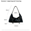 Korean Style Niche Handbag Large Capacity Spicy Girl Fashion Shoulder Underarm Bag Women Versatile Trendy Commuting Pillow Bag