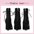 New Women High Heels Peep Toe Ankle Boot Stilettos Jazz Woman Dance Shoes High Top Women Ballroom Dance Boots Soft Soles