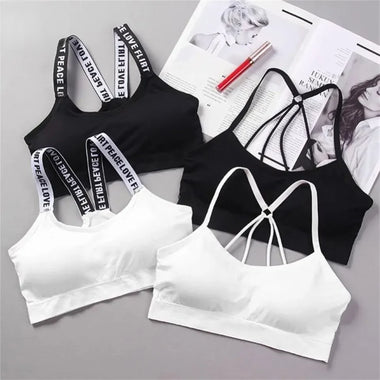 Sexy Tank Top Built Sports Bra Breathable Solid Corset Tank Top Yoga Gym Outdoors Sportswear High elasticity Beauty Back Women
