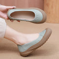 Spring Fashion Women's Loafers Genuine Leather Soft Moccasin Retro Summer Ballet Flats Ladies Shoes