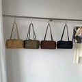 Korean Style Retro Fashion Tote Bag Large Capacity Casual Versatile Boston Bag Crocodile Pattern Niche Shoulder Bag for Women