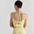 SOISOU Thin Shoulder  Nylon Top Bowknot Sexy Back Women Bra Gym Sports Yoga Fitness Bra For Women Elastic Female Underwear