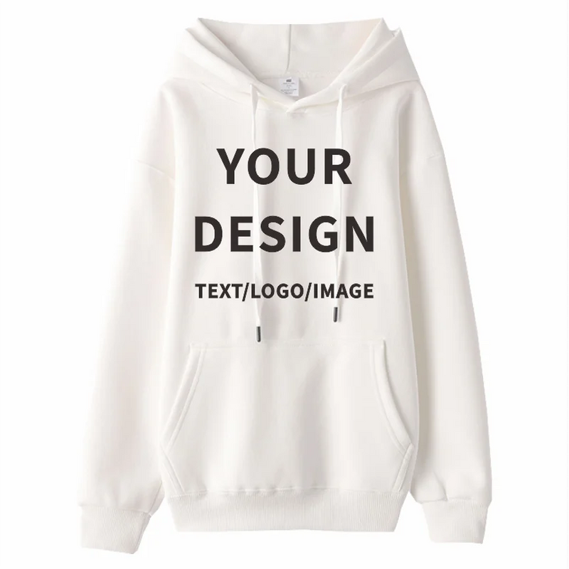 Simple Solid Color Hoodie Custom Design Thin Sweatshirt Embroidery Brand Pattern Corporate Team Hoodie Print Company Logo